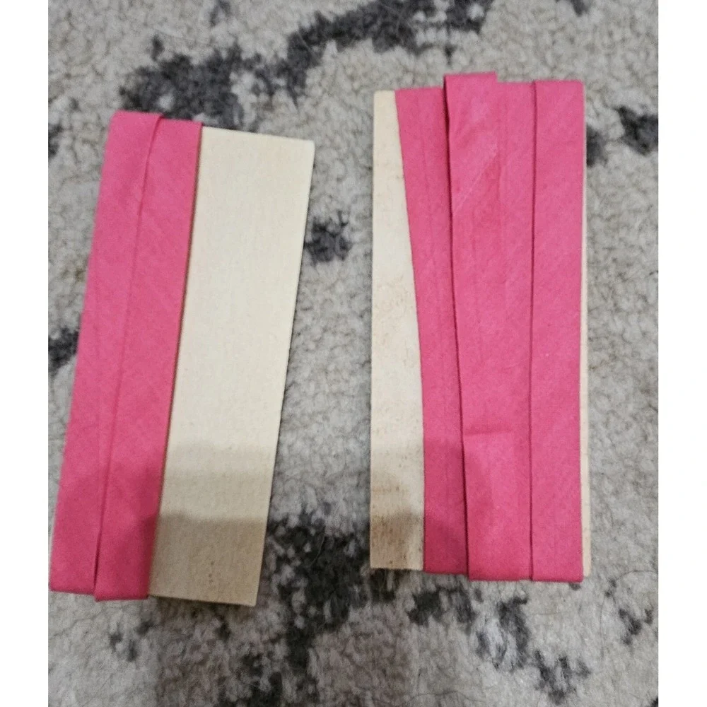 Vintage 50s Pink Bias Tape Sewing Trim Lot of 6